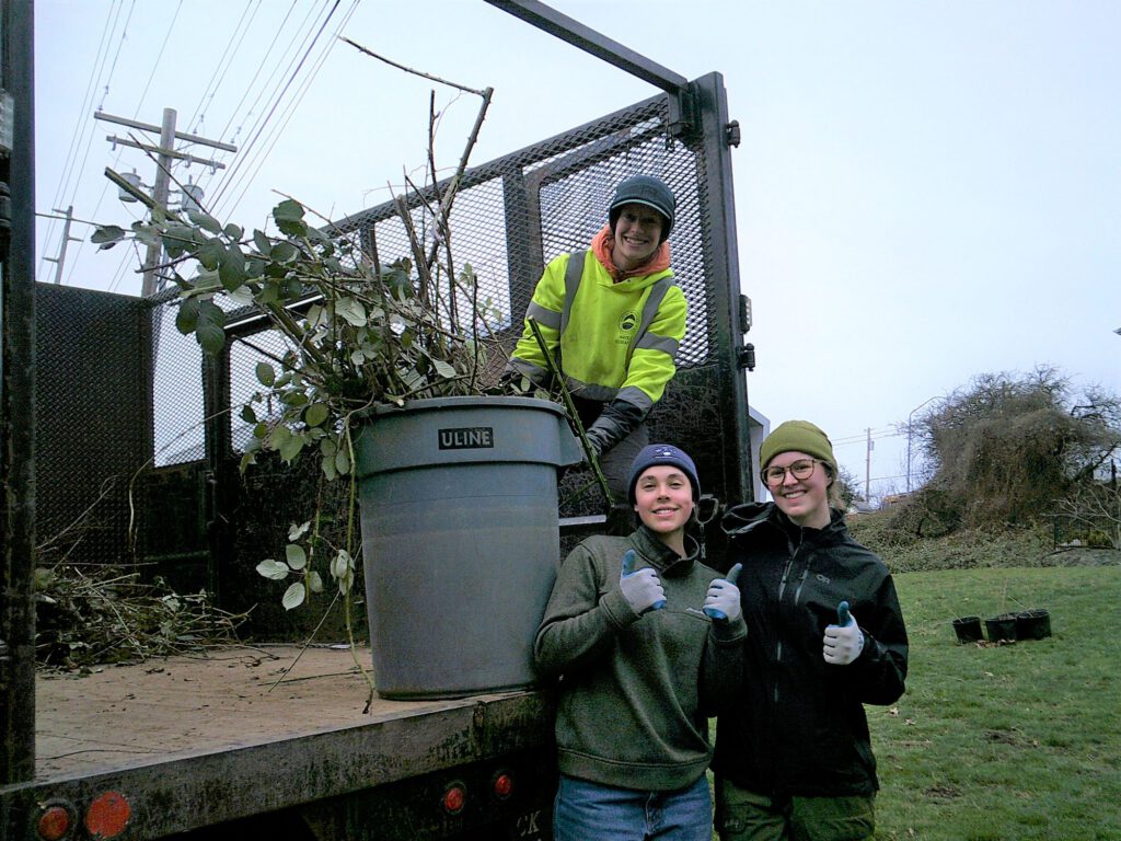 Whatcom Creek work party